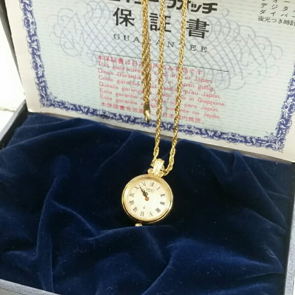 SEIKO セイコー ペンダント時計 クォーツ ゴールド