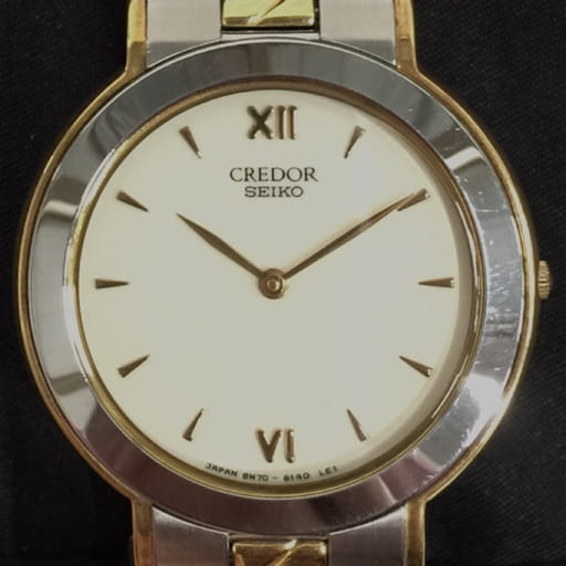 セイコー クレドール SS + 18KT 8N70-6160 クォーツ 腕時計 メンズ 未稼働品 純正ブレス ブランド小物 SEIKO